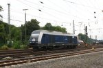 Siemens PCW7 ER20-2007 fhrt als Lokzug aus Aachen-West in Richtung Aachen-Hbf,Kln bei der Ausfahrt aus Aachen-West bei Regenwolken am 25.8.2013.