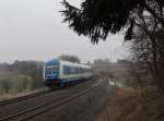 223 070 zusehen mit dem Alex am 18.03.14 in Lengenfeld.