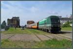 223 141 von Enercon stand am 10.05.2014 auf dem Gelände der Eisenbahnfreunde Magdeburg am alten Handelshafen und konnte von interessierten Besuchern besichtigt werden.