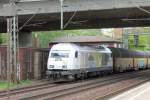 02.05.2014: Hier fährt PCT Altmann 223 155 mit einem HCCRRS-Zug durch Hamburg-Harburg.