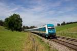 223 061 mit dem ALX 84147 & ALX 84167 von Lindau & Oberstdorf nach München Hbf bei Günzach am 08.08.14