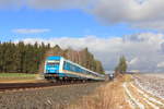 223 064 Alex bei Röslau am 25.02.2016.