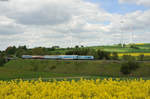 ALX84115 von Hof nach München ist gerade erst am Anfang seiner Reise und hat gerade Oberkotzau verlassen, 20.05.2016