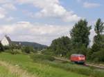 Das ich das noch Fotografieren darf! 225 803, ex 218 003. Aufgenommen am 31.07.07 bei Aulendorf.