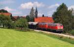 225 071 und 084 mit Umleiter FS 45188 in Zollhaus (27.08.2009)