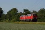 225 018-1 + 225 021-5 als Lz in Ratingen am 01.06.2011