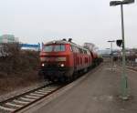 225 805-1 als GB 62490 mit mehreren Fcs und Facs Wagen von Kirn nach Mainz-Bischofsheim in Bad Kreuznach.