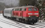 225 802-8 mit dem M ***** (Baumholder-Neunkirchen) in Heimbach 25.2.13