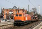 BBL 225 015 mit DGV 92945 (Lneburg Gbf–Oebisfelde) am 23.03.2015 in Uelzen