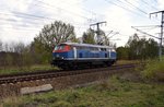 225 079-3 kurz vor Senftenberg in Richtung Cottbus am 19.04.2016.