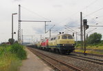 Heute bespannte das neue Schmuckstück der AVG, die 215 004-3 (92 80 1225 004-1 D-ASLVG), den Kesselwagenzug von Emleben nach Großkorbetha.
