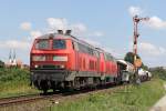 Die 225 803-6 ( 218 003-2 ) und 225 017-3 in Alttting am 04,08,10