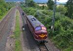 227 009-8 (MY 1151) als Tfzf in Richtung Eichenberg. Aufgenommen an der Eichenberger Osteinfahrt am 04.08.2015.