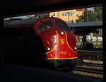 227 010-6 (My 1155) kam am 13. Mai 2018 gerade mit einem Sonderzug aus Ungarn in Regensburg an. 