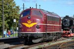 227 009-8 exDSB MY 1151 der CLR - Cargo Logistic Rail Magdeburg in Klostermansfeld  Eisenbahnfest: 25 Jahre Mansfelder Bergwerksbahn e. V.  02.10.2016