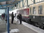 2018-03-17, Sonderfahrt der Ostsächsischen Eisenbahnfreunde nach Zwickau;Der Zug wurde von 118 225 der ITL geführt; Begleitet wurde unser Zug von einem Kamerateam der MDR-Sendung  Auf