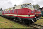 228 586-4 (118 586-7 | 118 086-8 | DR V 180 086) steht während des Herbstlokfests auf dem Gelände des Lokschuppen Staßfurt.

🧰 Eisenbahnfreunde Traditionsbahnbetriebswerk Staßfurt e.V.
🕓 26.9.2020 | 11:15 Uhr