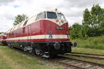 MEG 118 788-9 (ex 205) am 28.05.2022 beim Eisenbahnfest des Thüringer Eisenbahnvereins im ehem. Bw Weimar.