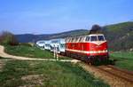 228 795 mit RB 14739 bei Martinroda, 04.05.1995.