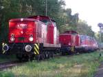 abgestellt im Rbf Braunschweig am 15.09.06
PBSV Nr.9+14 und dahinter ADAM 8 V180 321