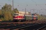 Nachschu auf den privaten Sonderzug von Leipzig Hauptbahnhof nach Themar in Thringen.