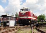 Nachher! Zusehen ist die 118 757 der EBS beim 118er Treffen in Weimar beim TEV am 24.05.14.