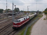 Zur Unterstütung für 01 0509 reiste auch in diesem Jahr wieder die 118 770,mit dem Sonderzug Leipzig-Putbus,am 21.Mai 2016,mit.Dieses Jahr wurde der Leerpark in Bergen/Rügen