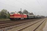 119 158-4 durchfährt mit dem Berliner Sonderzug am Vormittag des 05.April 2014 Leipzig-Wiederitzsch.