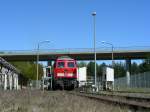232 149 im Prffeld des RAW Ntz,
heute Bahnwerk der OMB in Neustrelitz, beim Leistung einstellen.
Genialer Sound das Auf und Ab der Maschine+Lfter am 04.05.07