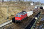 Am 02.03.2018 fuhr die 232 703-9 von DB Cargo AG. von Stendal    in Richtung Braunschweig .