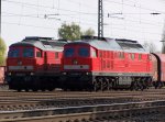 232 498 und 232 534 am 20.04.2010 in Brandenburg Hbf.