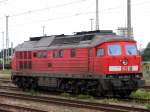 232 455-6 auf Bahnhof Angermnde am 9-7-2007.