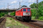 232 909 bei Oberhausen-Sterkrade bei der Solodurchfahrt am 07.06.12.