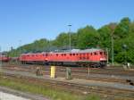 232 569 und 232 330 bei der Ausfahrt in Marktredwitz am 06.06.13