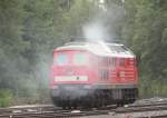 232 527 bei der Ausfahrt am 18.09.13 in Marktredwitz.