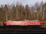 232 571 steht am 09.01.14 in Marktredwitz bei der Morgensonne.