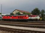 Die 749 187 und die 232 587 am 06.09.2014 in Furth im Wald.