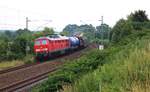 232 262-6 mit dem 51602 zu sehen am 17.07.17 in Syrau/V.