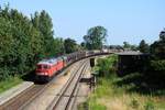 232 472 (92 80 1232 472-1 D-DB) + 232 388 (92 80 1232 388-9 D-DB) mit Umleitergüterzug am 23.07.2014  in Lunden