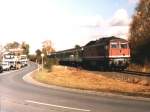 232 693-3 mit RE 3767 Goslar-Halle bei Drbeck am 16-10-97. bild und scan: Date Jan de Vries.