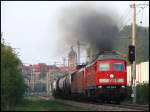 232 229-5 am Abend des 19.05.2007 mit 189 015-1, 155 195-1 und FE 45428 von Szczecin Port Centralny nach Rostock-Seehafen. Zur groen Freude von Hannes Gerloff und mir beschleunigt sie hier zwischen Hbf Stralsund und Hp Grnhufe lautstark und gut sichtbar.