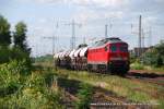 232 388-9 fhrt am 15. Juli 2009 um 18:21 Uhr mit einem GZ durch Ratingen Lintorf