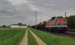 Hier eine 232 105 -9 der NBE RAIL am 22.08.2010 in Mangolding (Nr.1).