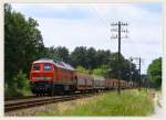 232 535 im Bahnhof Klitten in Richtung Horka, am 24.06.2010