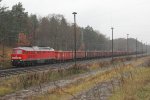 232 704 bei der Einfahrt in Eberswalde am 16.11.2010