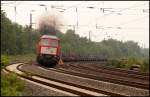 Euro5 xD : 232 908 mit  Ltzchen  bringt einen Brammenzug zu den Stahlwerken in Bochum. (Bochum-Hamme am 19.05.2011)