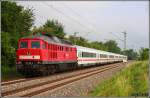 232 686 -6 mit dem DZ 2751 von Hersbruck ber Nrnberg und Regensburg nach Passau passiert am 28.05.2011 3 Fotografen die sich kurz nach dem eh.