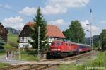 232 686-6 mit DZ 2768 aus Hof nach Bad Schandau in Rathen am 12.07.2011