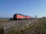 232 349-1 und 232 457-2 fahren am 08.11.11 mit der Kohle durch Ruppertsgrn/V.