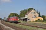 232 686 mit Güterzug bei der Durchfahrt durch Luitpoldhütte am 24.09.2011